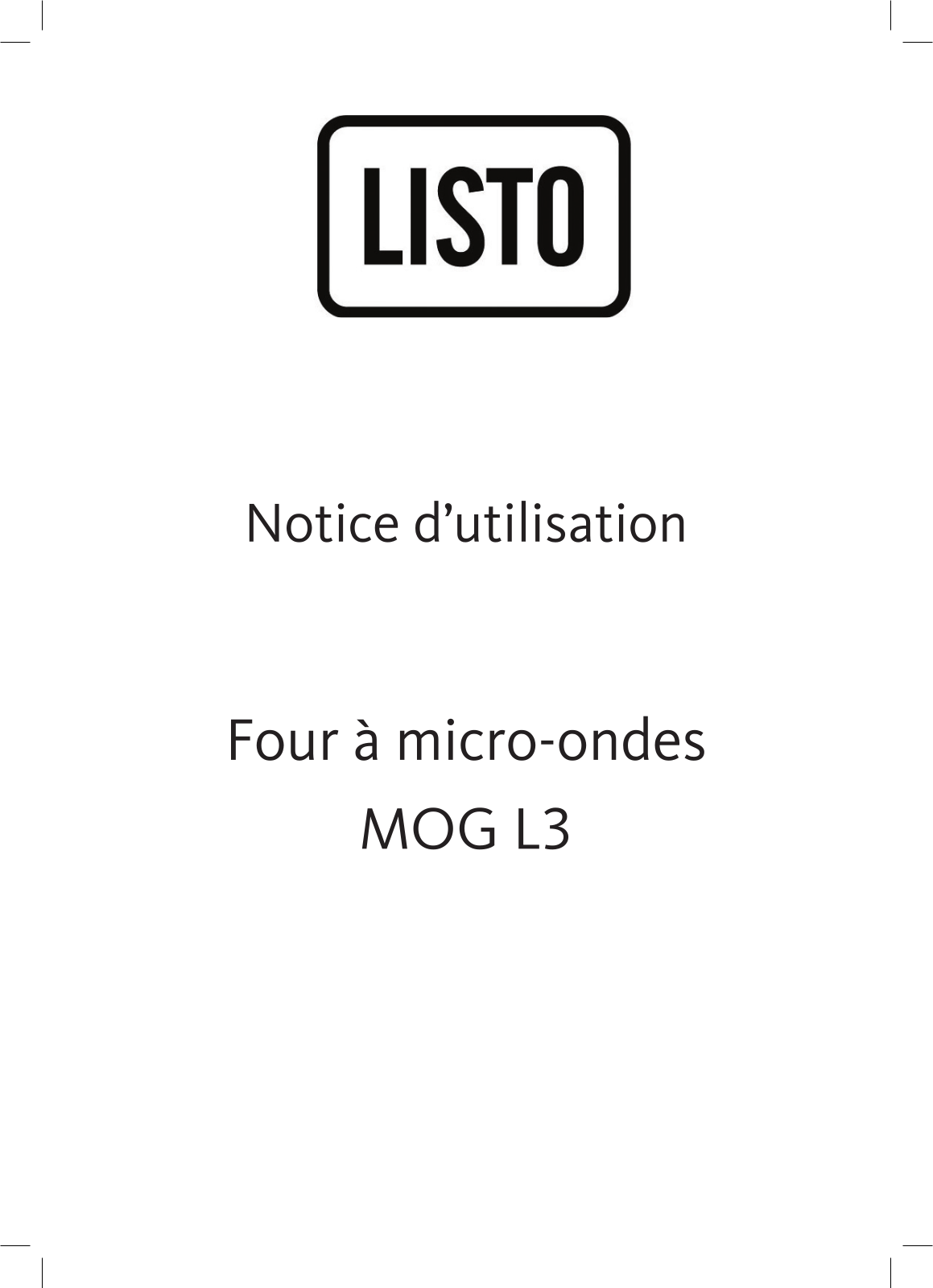 Listo MOG L3 User Manual