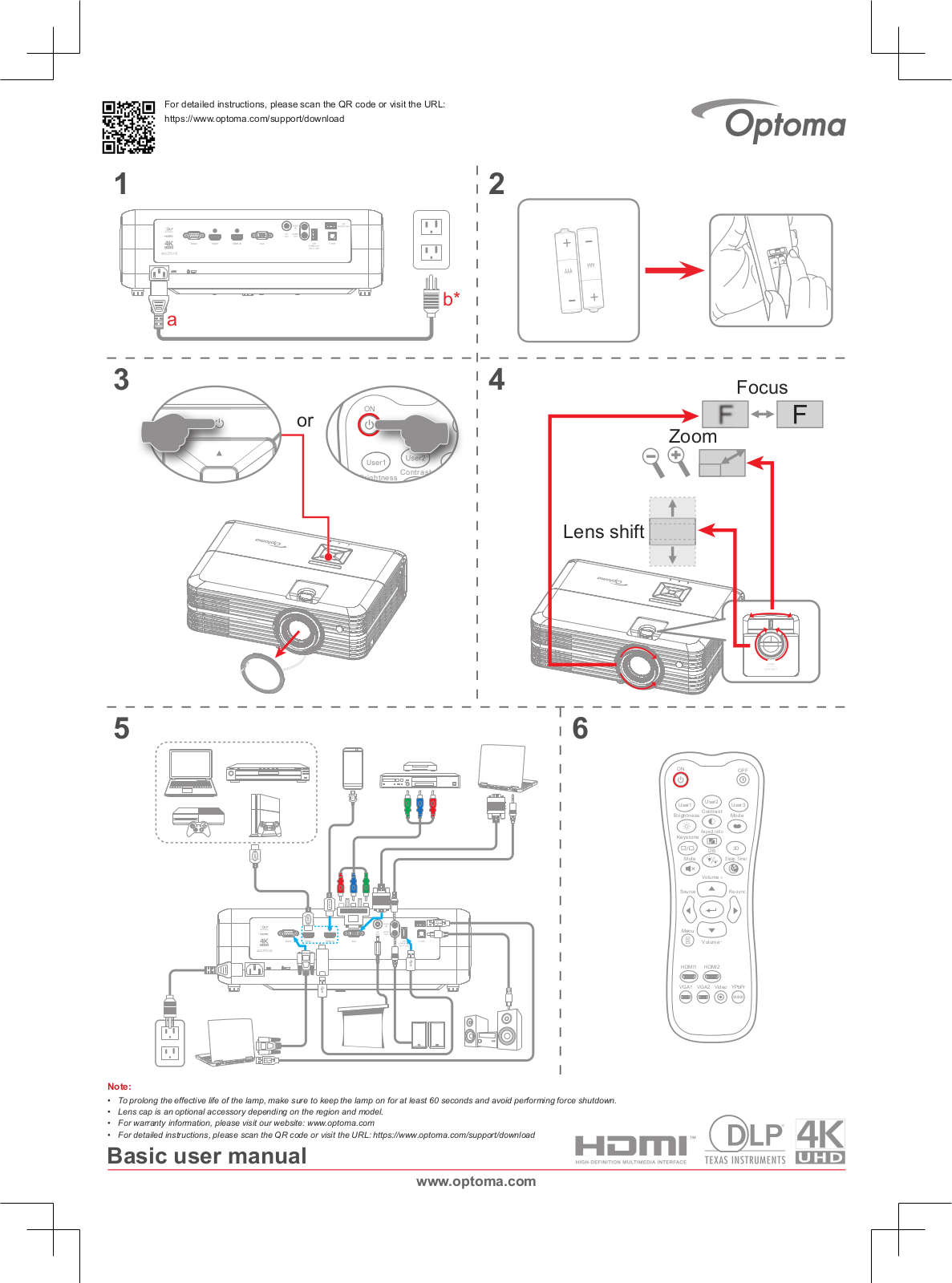 Optoma UHD40 User Manual