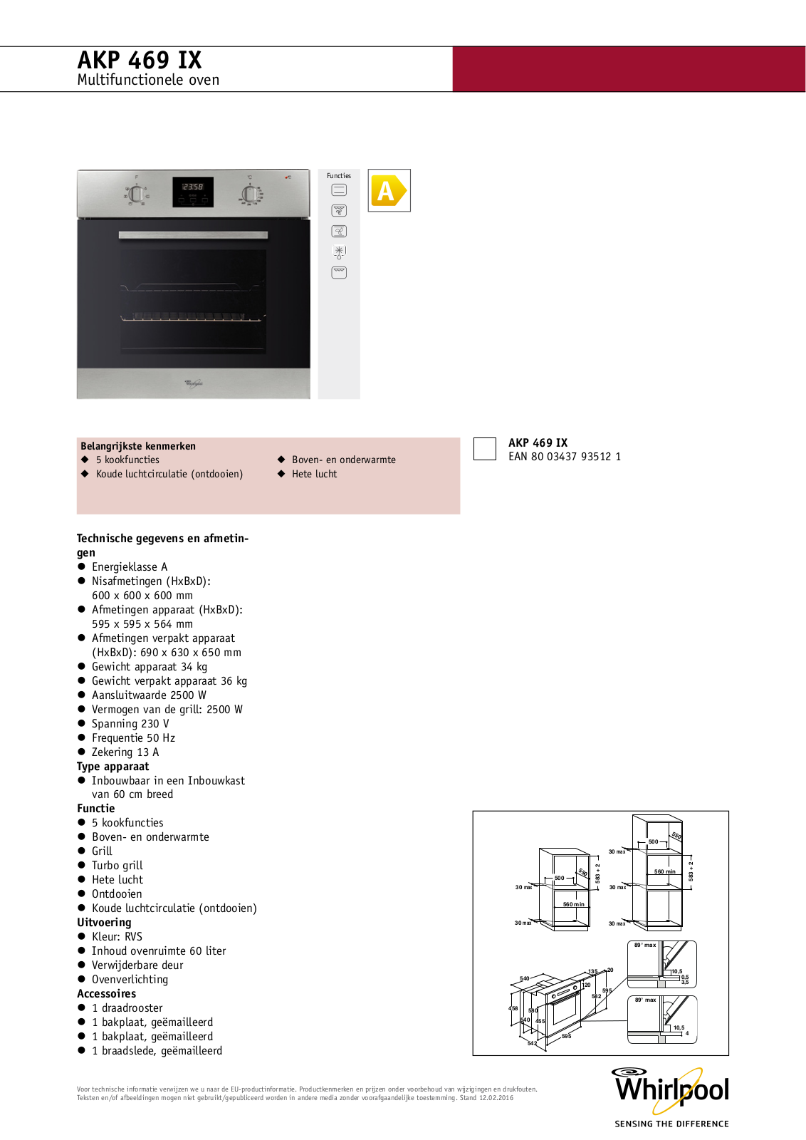 Whirlpool AKP 469/IX User Manual