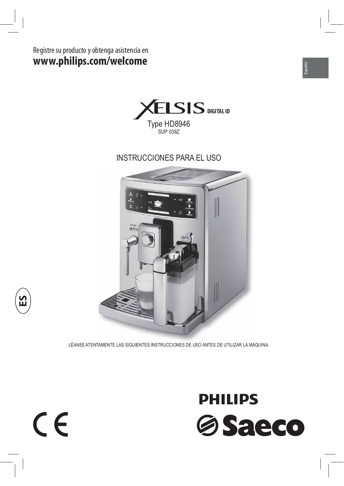 PHILIPS HD8946 User Manual