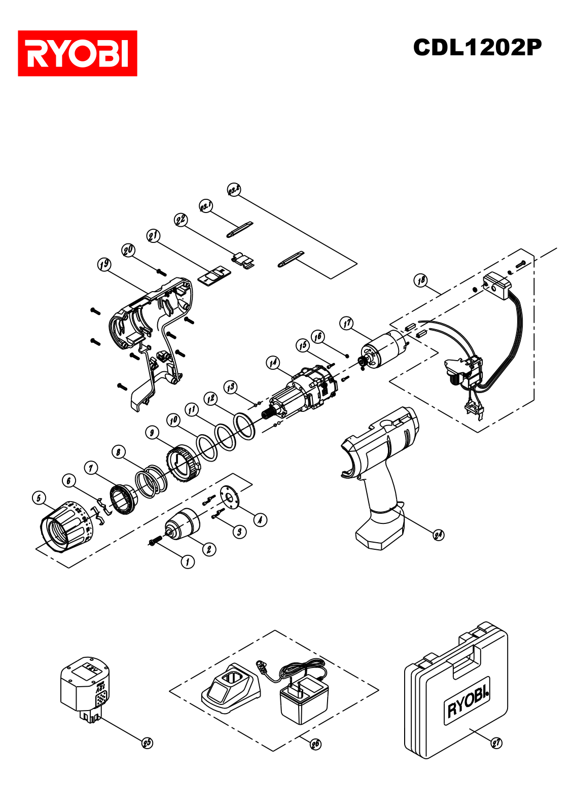 Ryobi CDL1202P User Manual