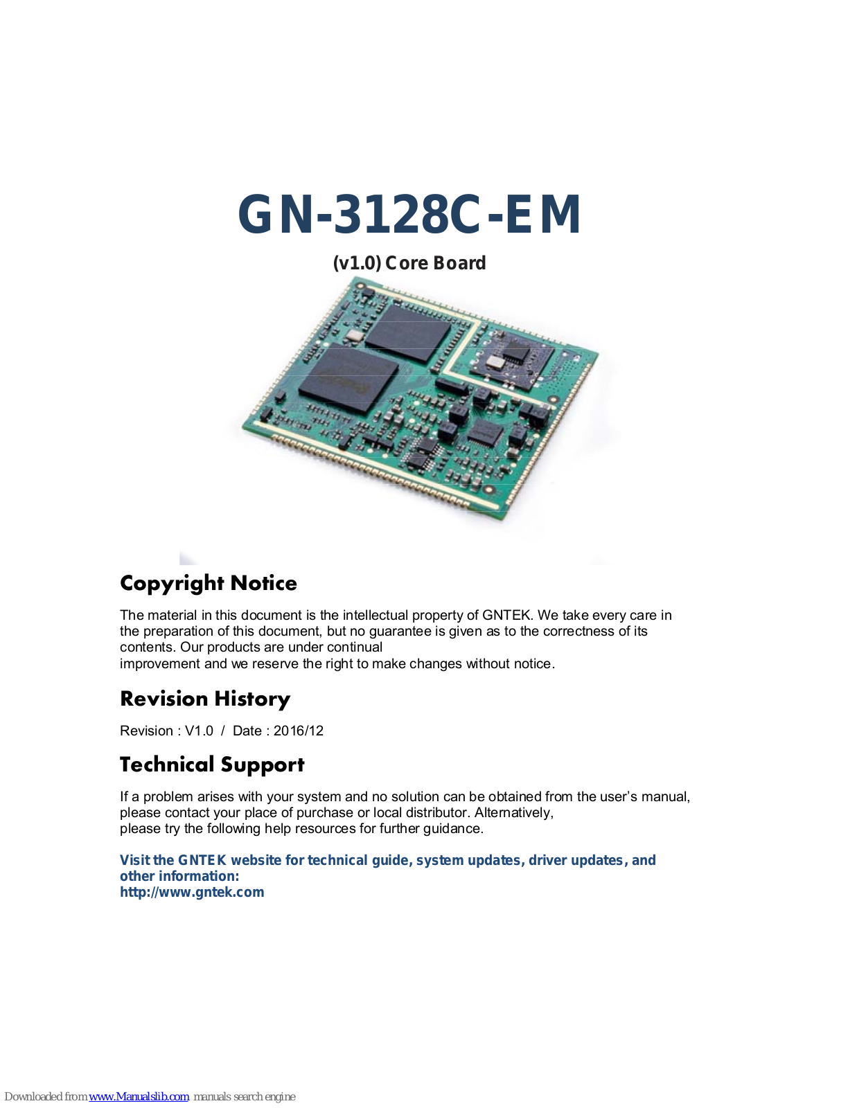 Gntek GN-3128C-EM User Manual