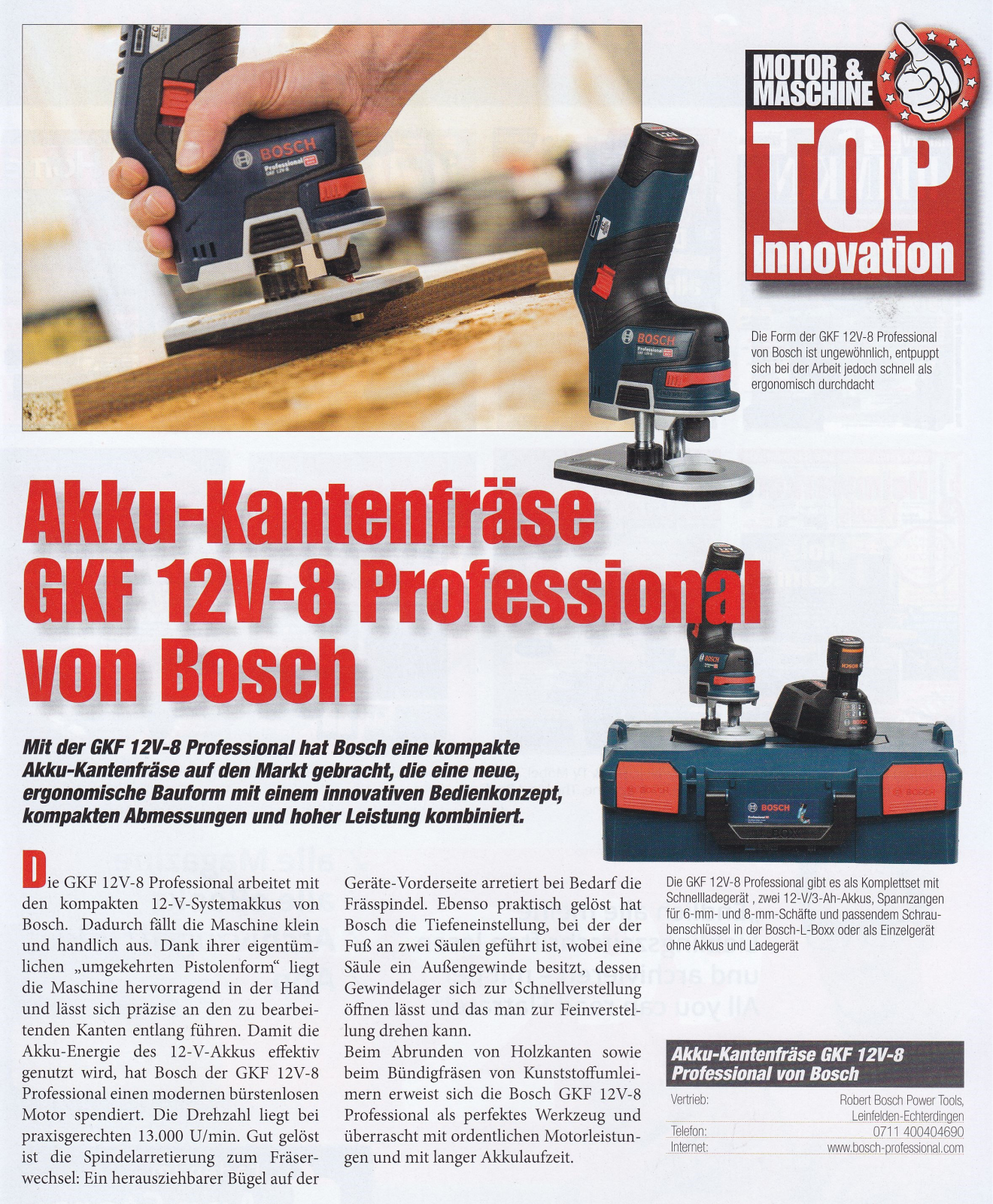 Bosch GKF 12V-8 User Manual