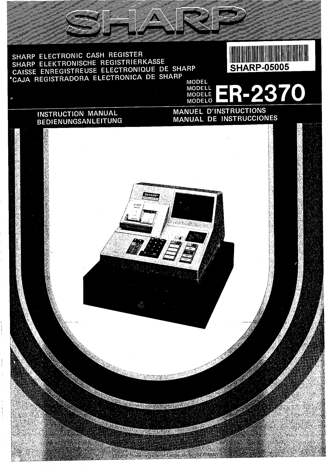 Sharp ER-2370 Operation Manual