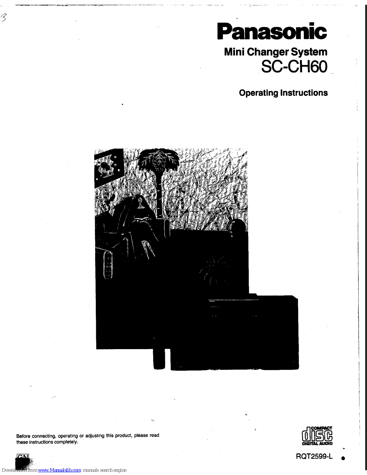 Panasonic SA-CH60, SL-DH66, SB-CH60 Operating Instructions Manual