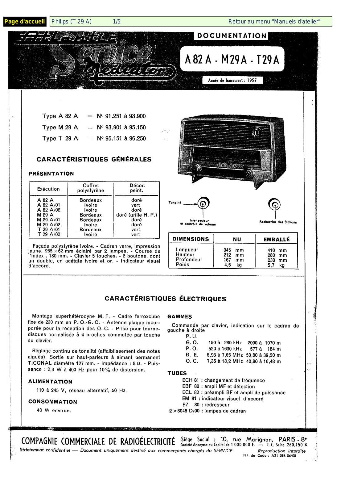 Philips m_29_a Datasheet - ManualMachine.com