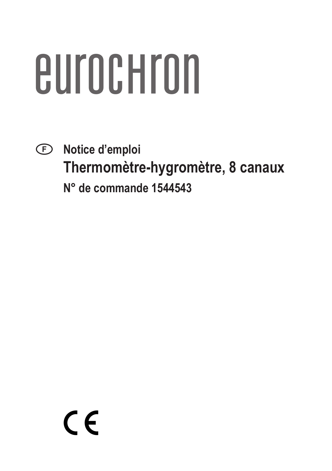 Eurochron Thermo-hygrometer Operation Manual