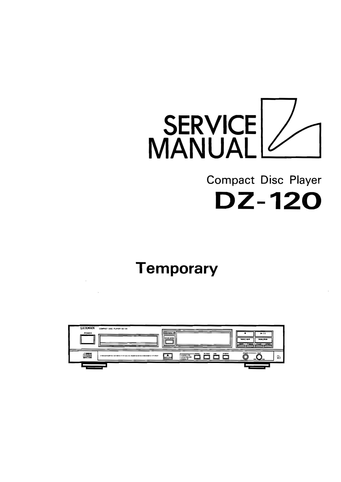 Luxman DZ-120 Service Manual