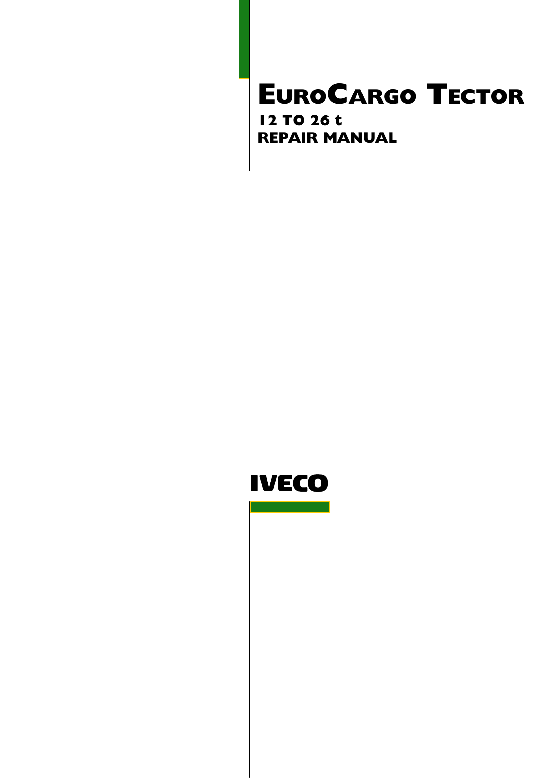 Iveco Eurocargo Tector 2002, Eurocargo Tector 2003 User Manual