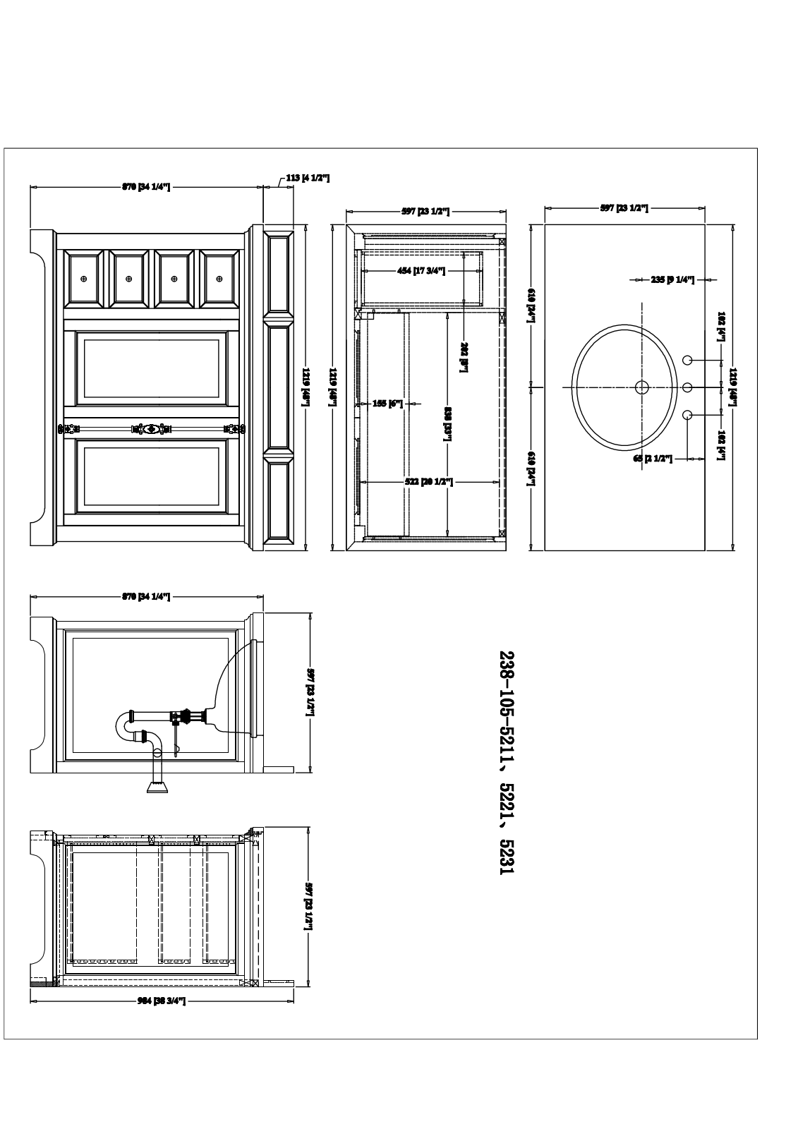 James Martin 23810552112GLB, 238105V48CWH4GLB Specifications