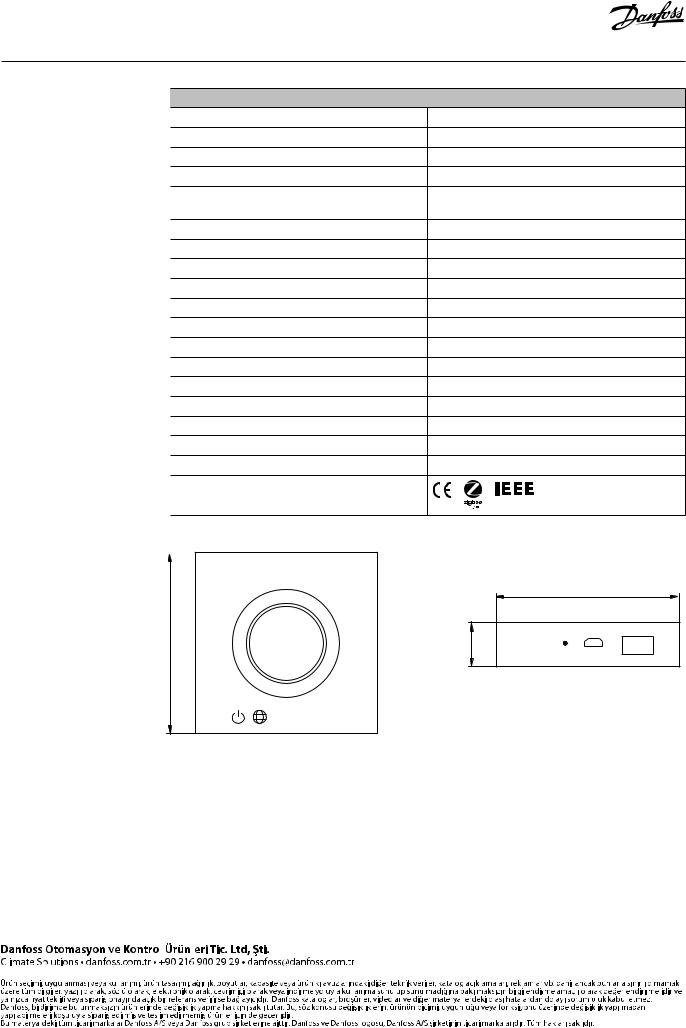 Danfoss Ally Gateway Data sheet