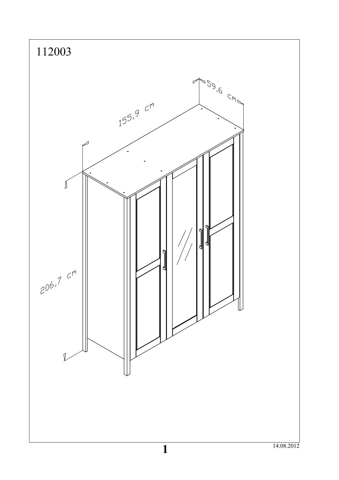 Home affaire Modesty I Assembly instructions