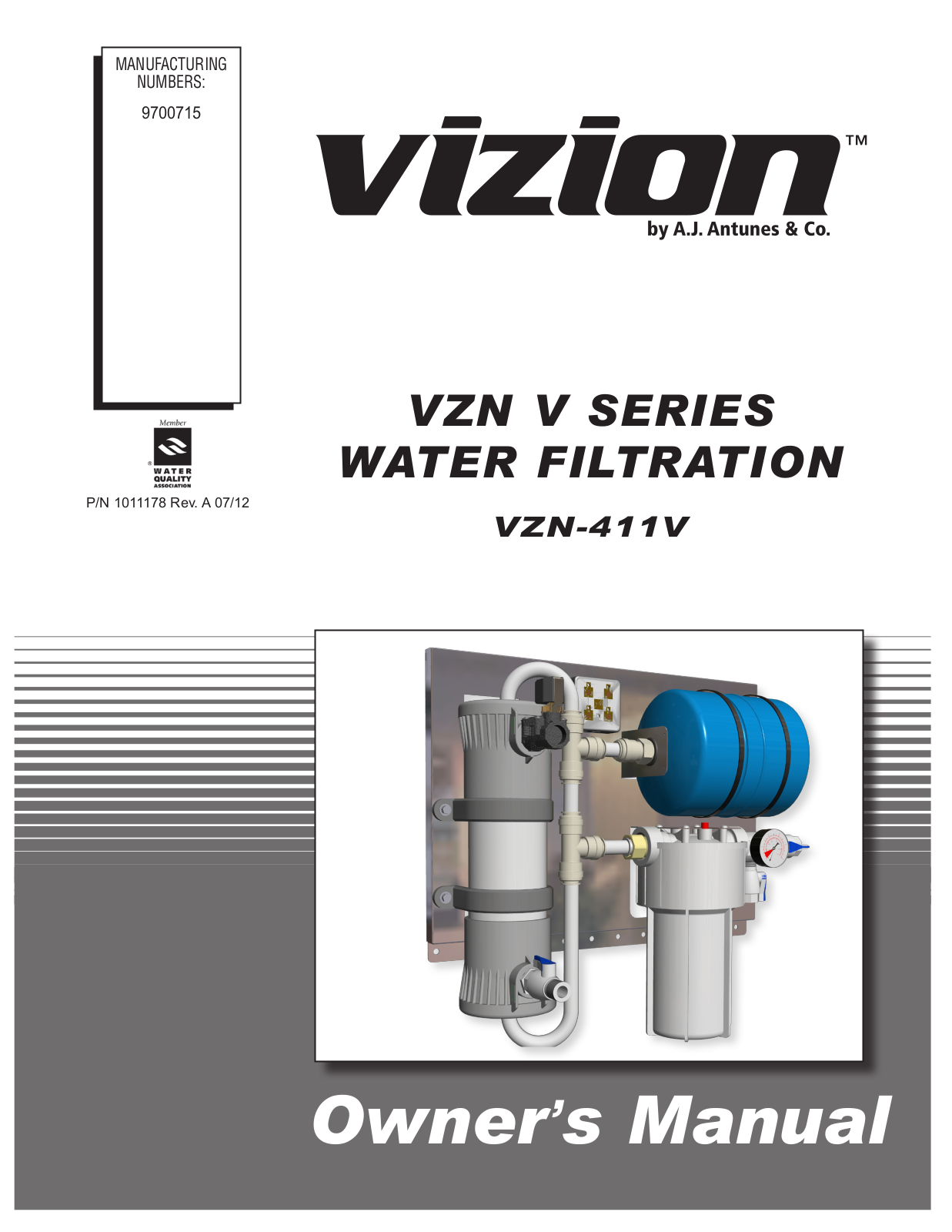 A.J. Antunes & Co VZN-411V 9700715 User Manual