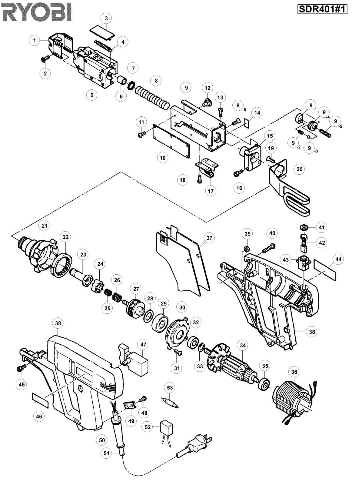 Ryobi SDR401-1 User Manual