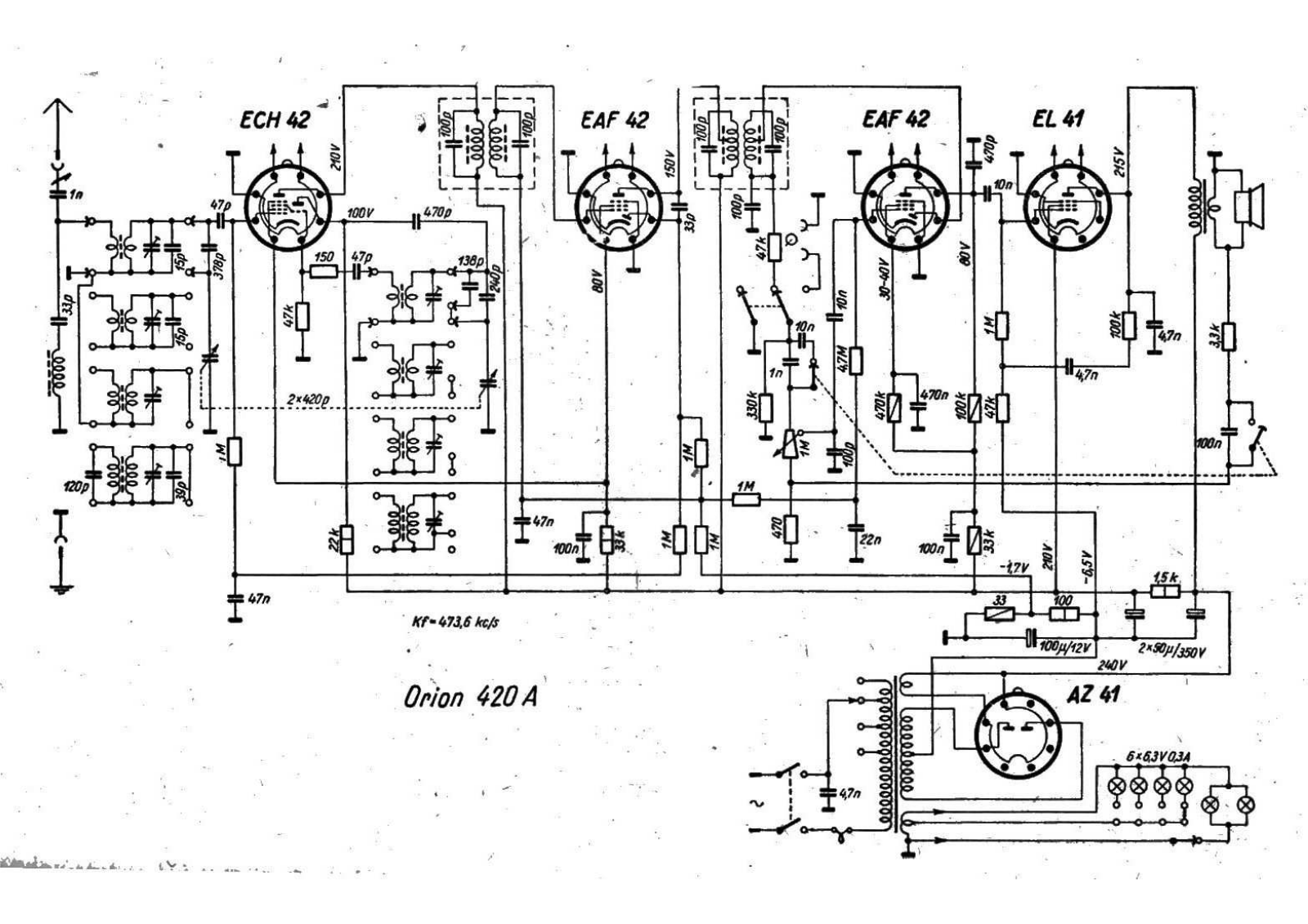 Orion 420a schematic