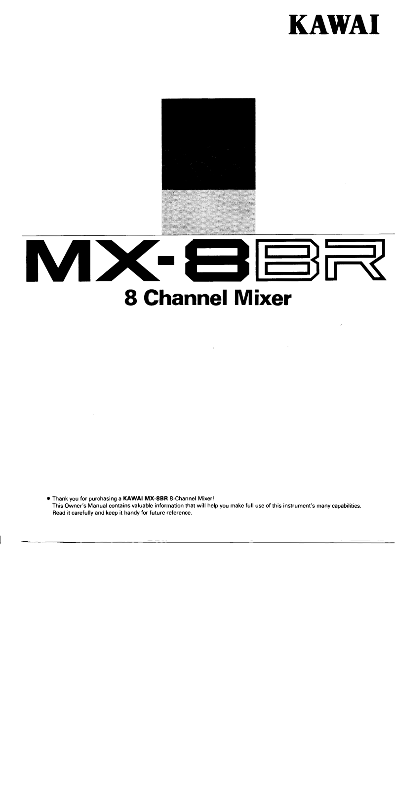 Kawai MX-8BR User Manual