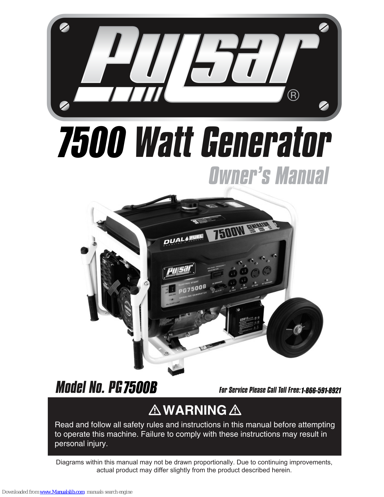 Pulsar PG7500B, PG10000B, PG4500B Owner's Manual