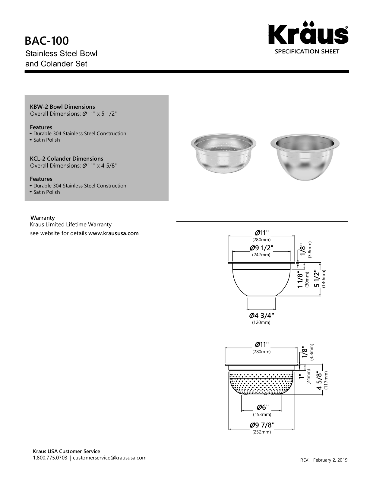 Kraus KUS10171 Specifications - ManualMachine.com