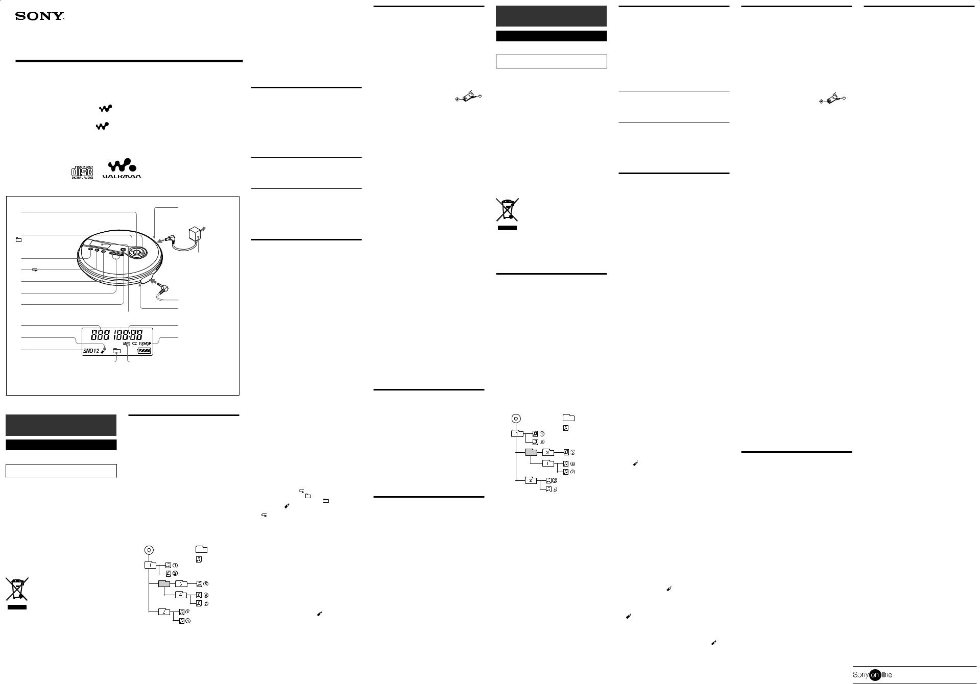 Sony D-NE240 User Manual