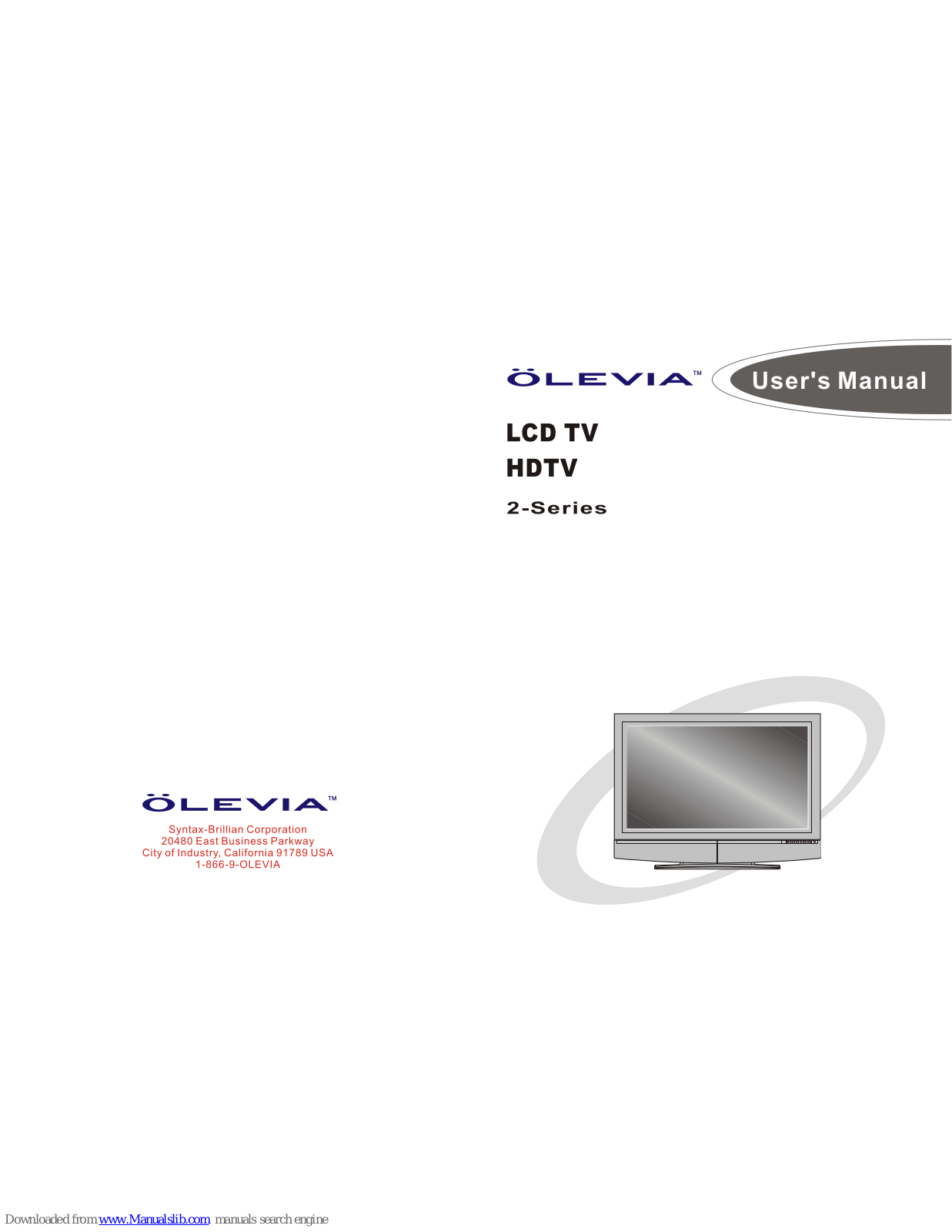 Olevia 226T User Manual