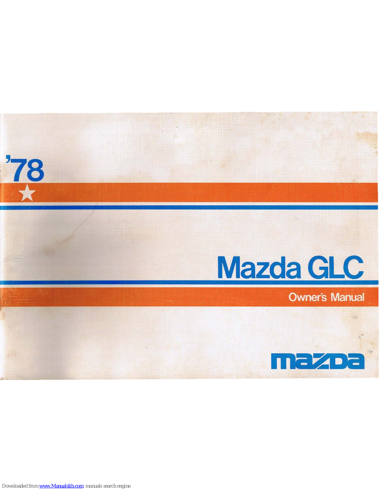 Mazda 1978 GLC Workshop Manual - ManualMachine.com
