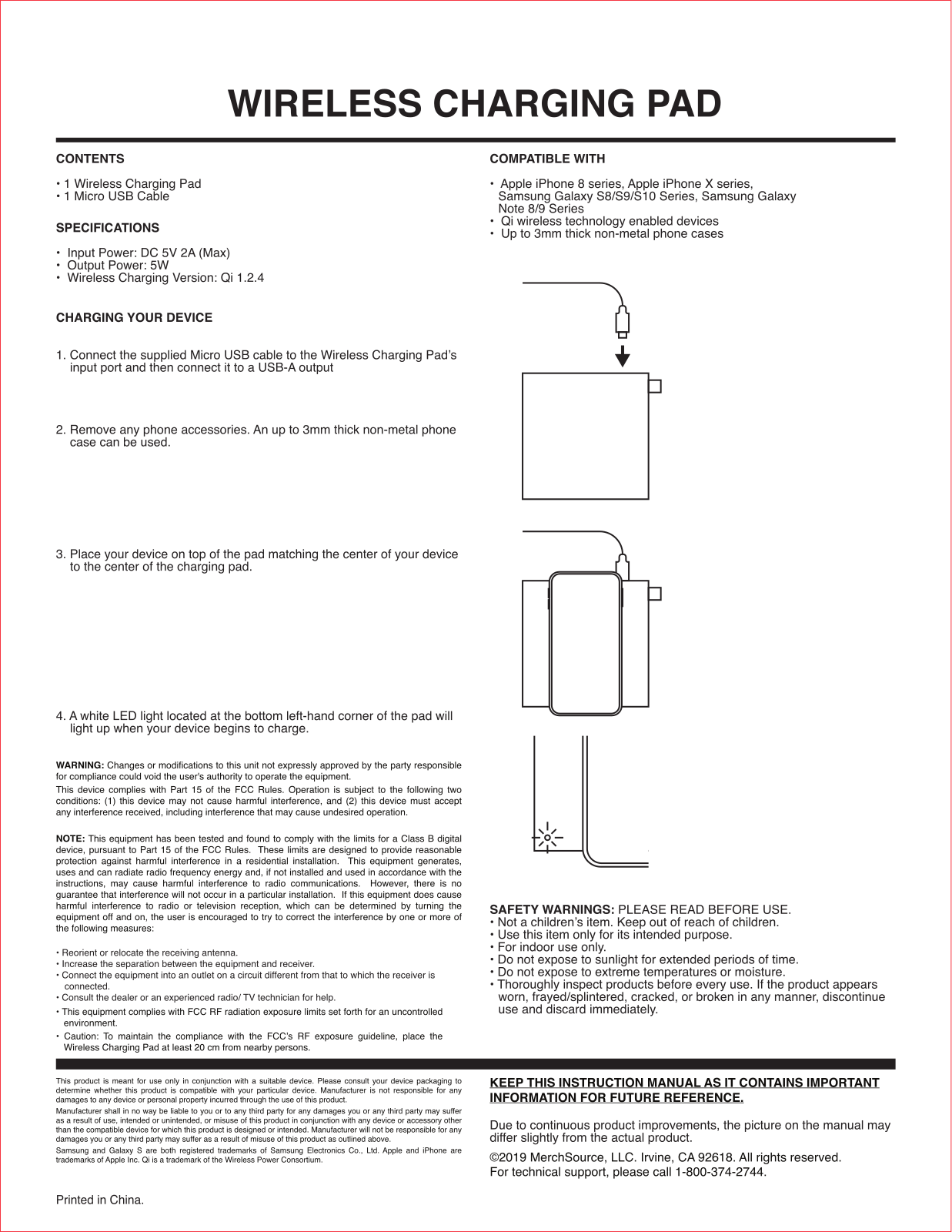 MerchSource 1008899 User Manual