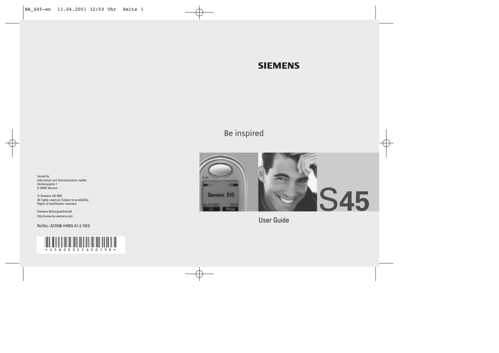 Siemens GIGASET S45 User Manual