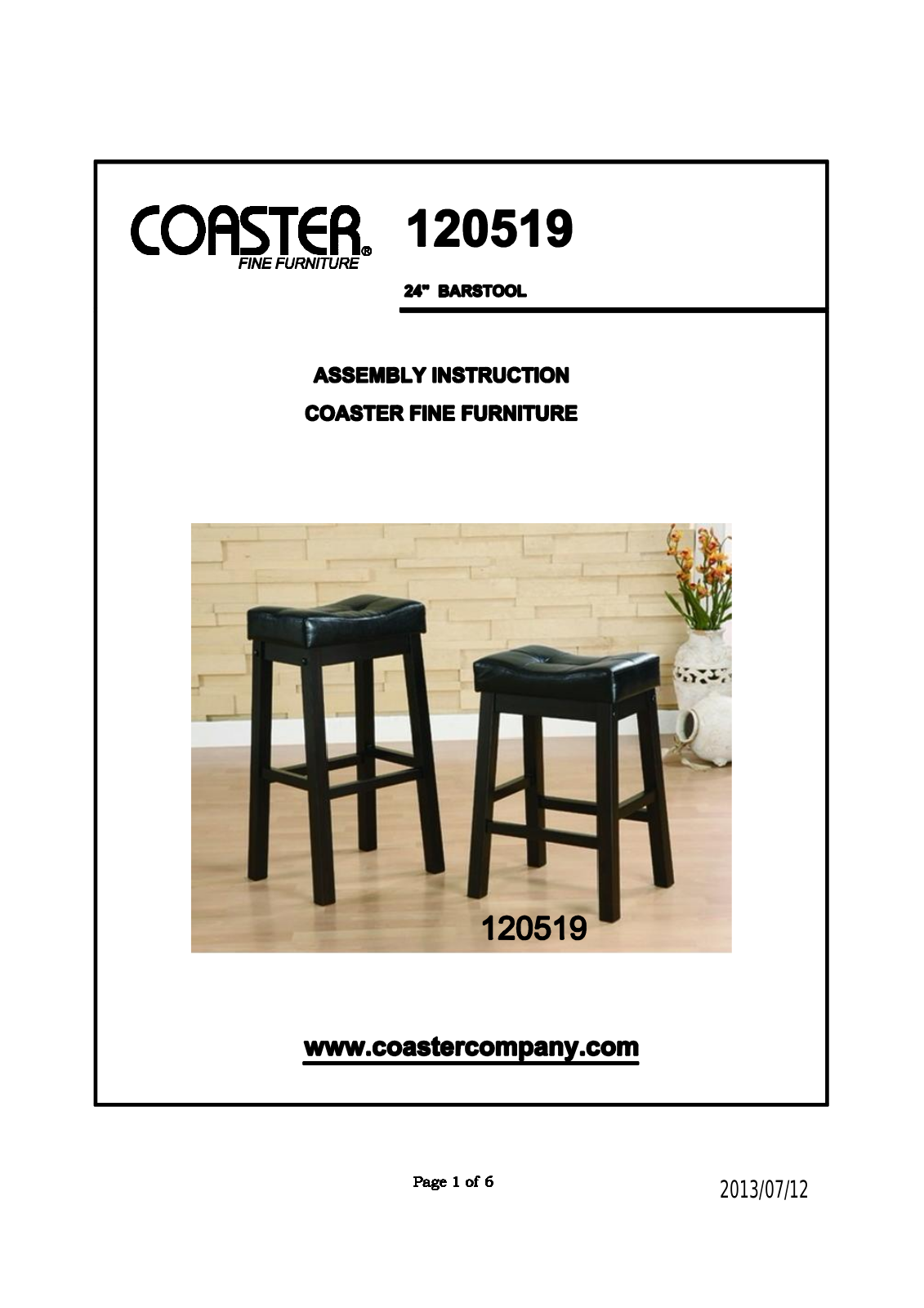 Coaster 120519 User Manual