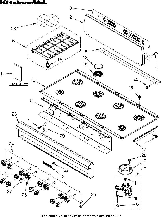 KitchenAid KGCP487JSS08 Parts List