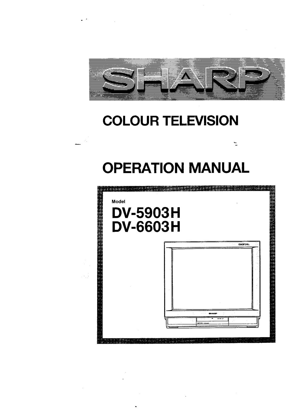 Sharp DV-6603H, DV-5903H Manual