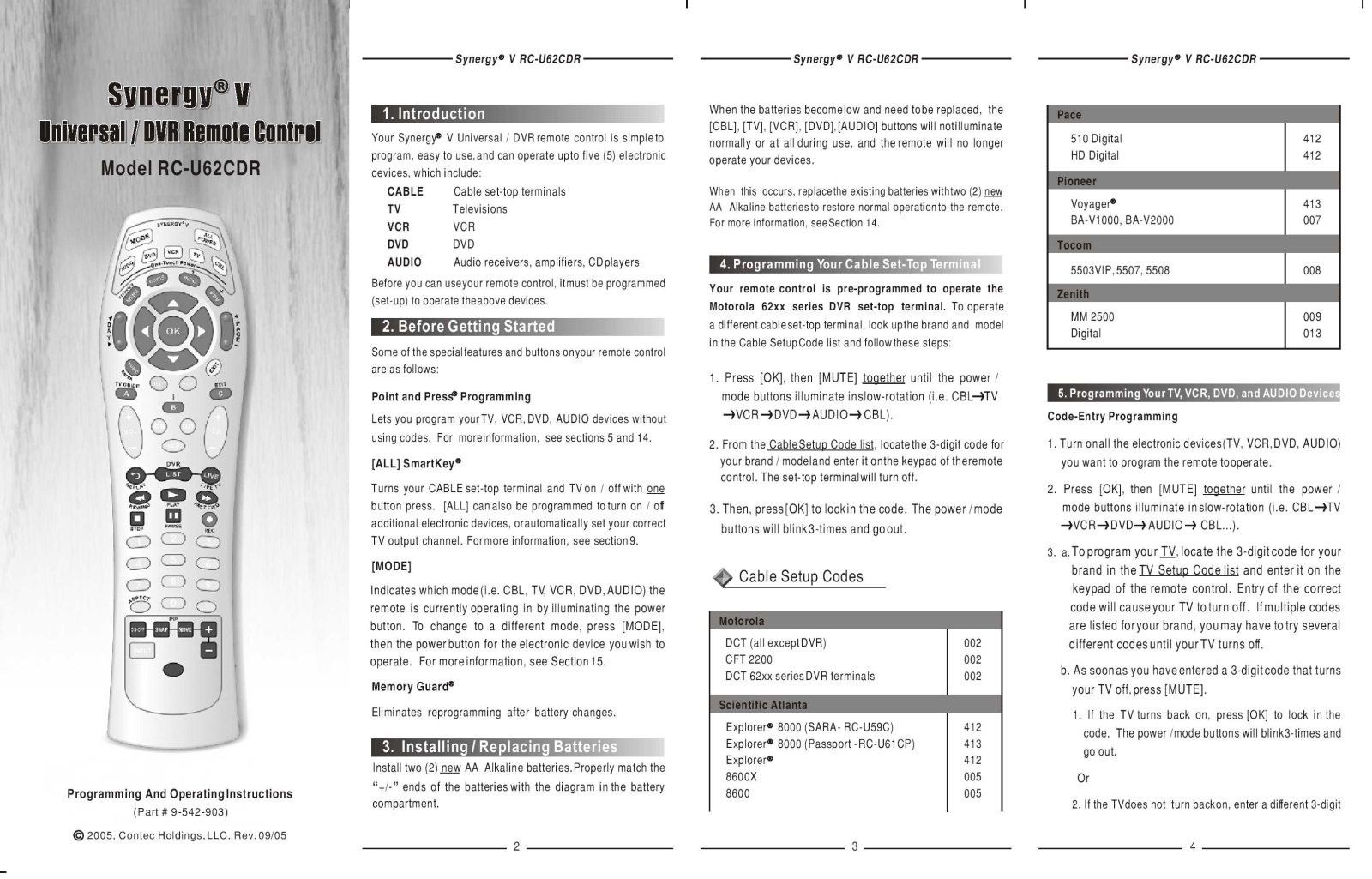 Contec RC-U62CDR, A189C User Manual