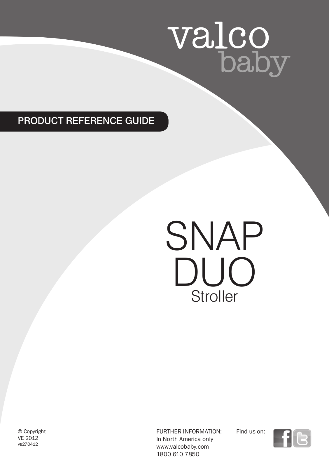 Valco Baby Snap Duo User Manual