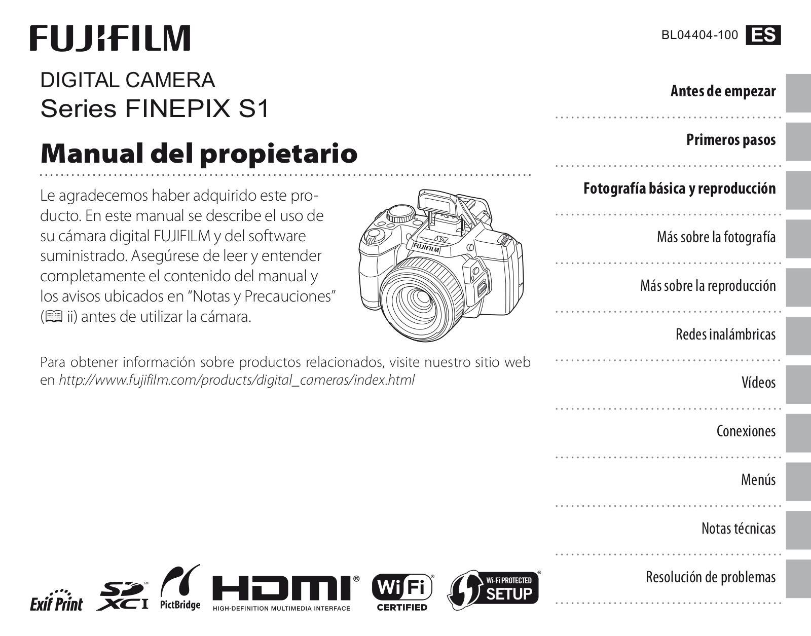 Fujifilm S1 Manual del Propietario