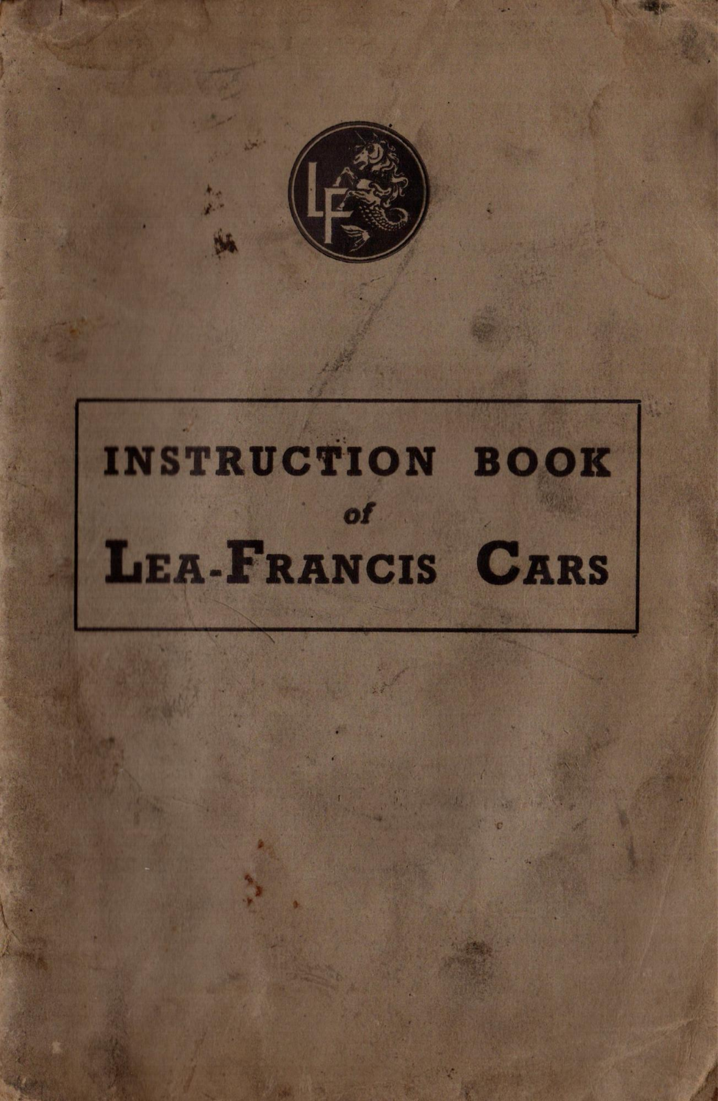 Lea Francis 1946 Operating Instructions