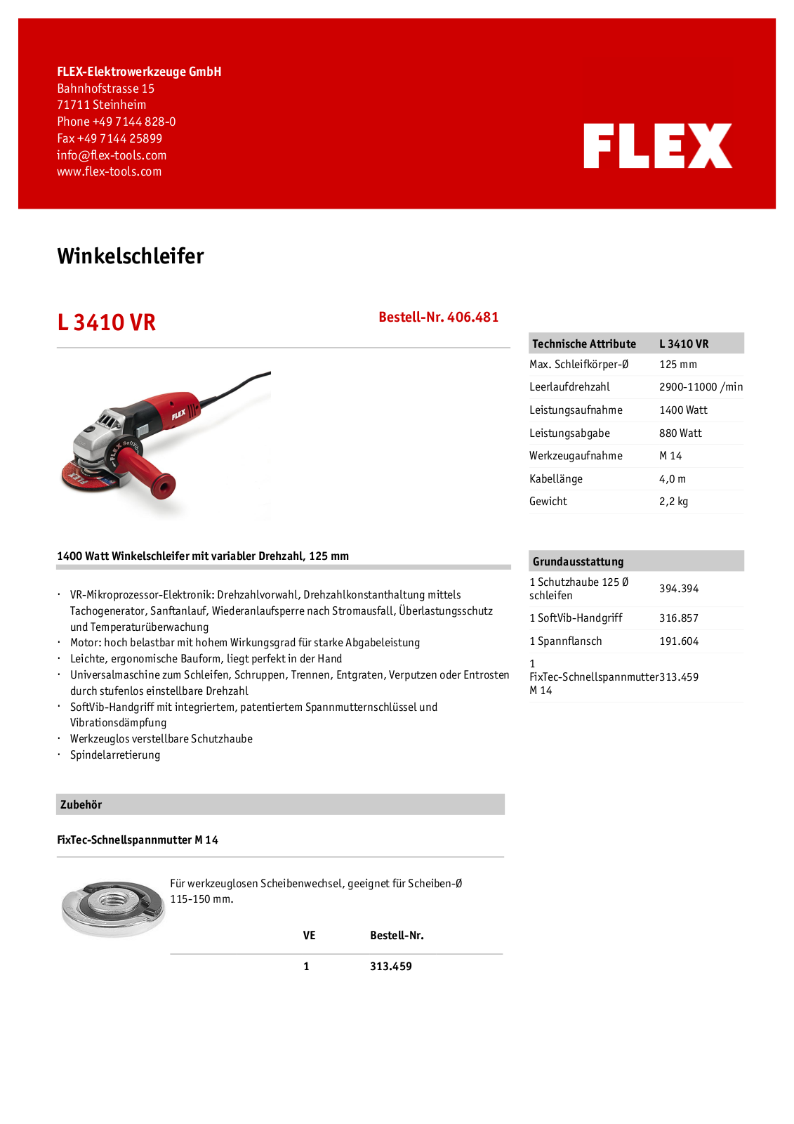 Flex L 3410 VR User Manual
