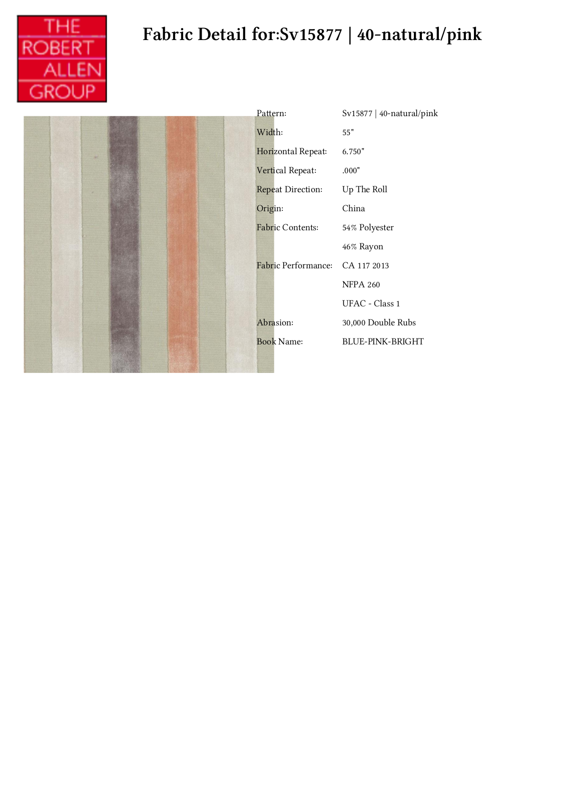 Duralee CRAL7050 Specifications - ManualMachine.com