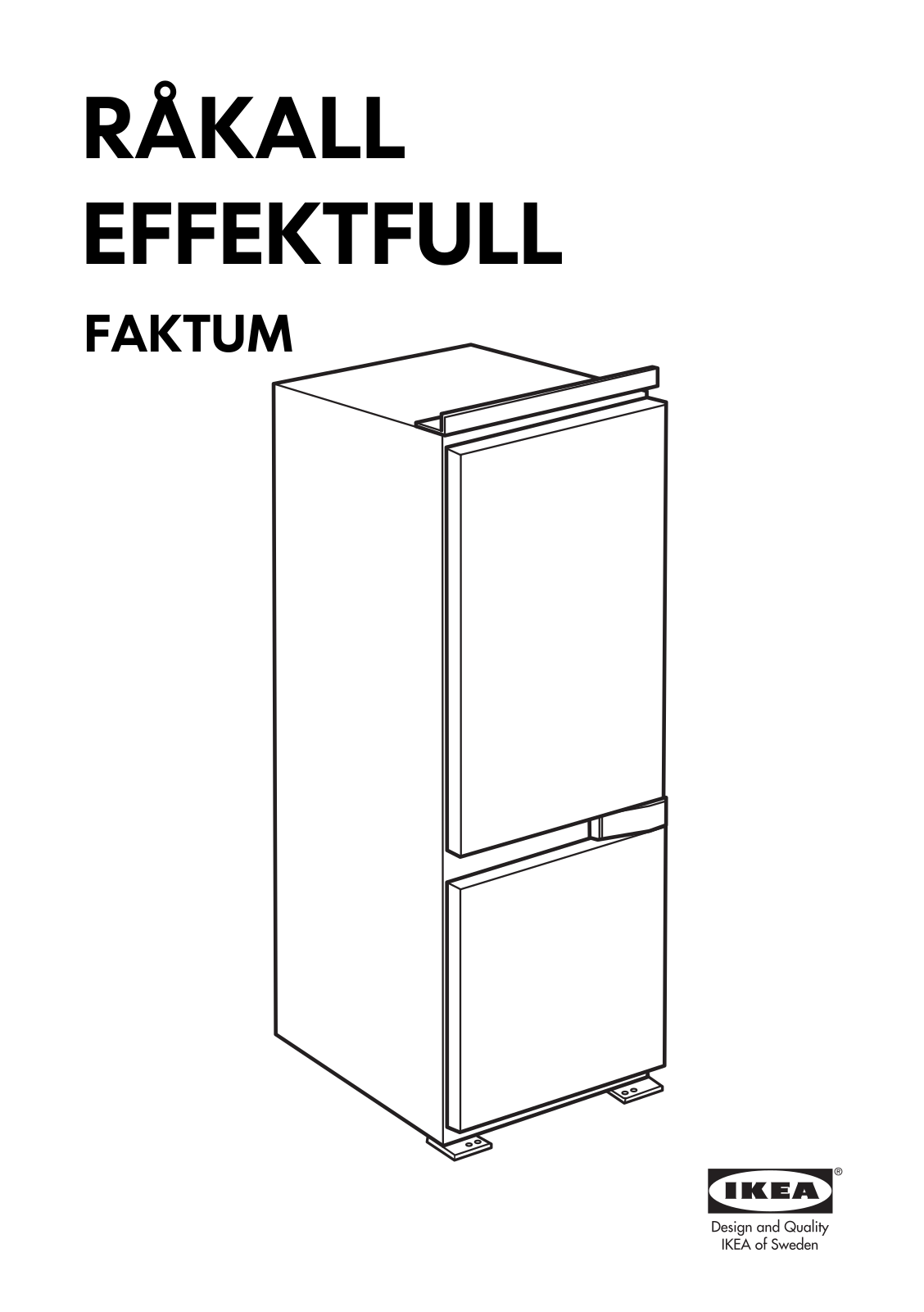 IKEA CB EF181 A+ Installation Instructions