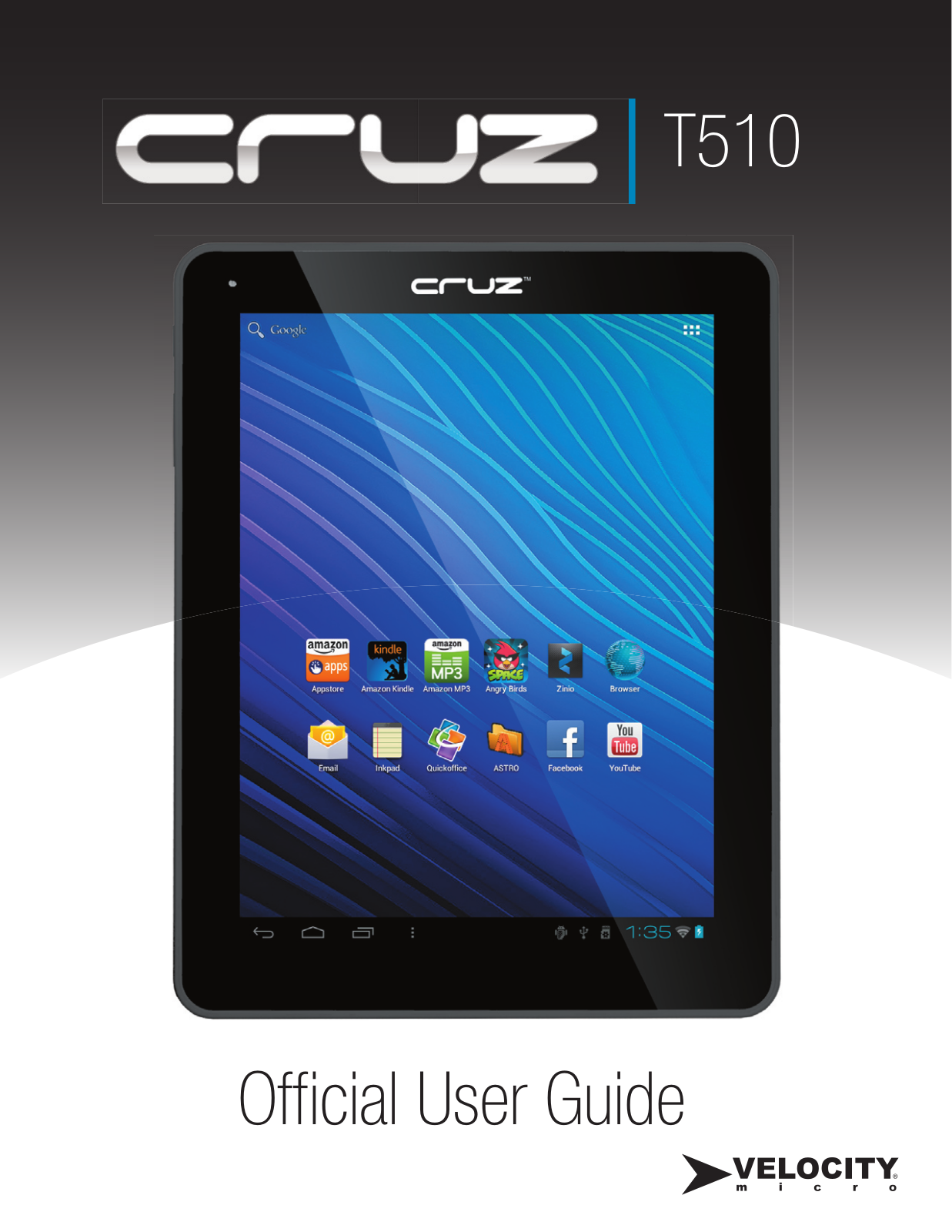 Velocity Micro Cruz Tablet T510 User Guide