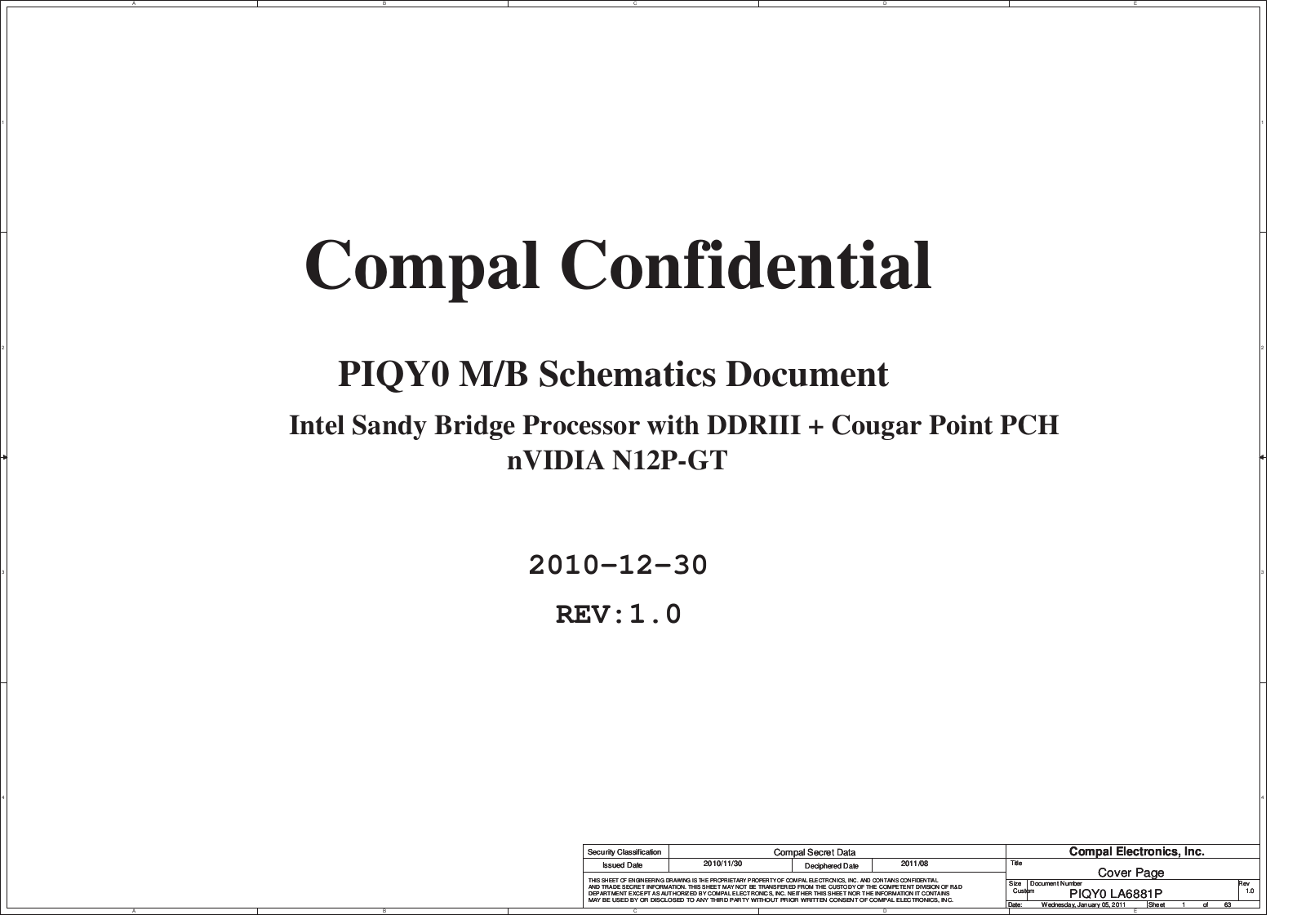 Compal PIQY0 Schematics