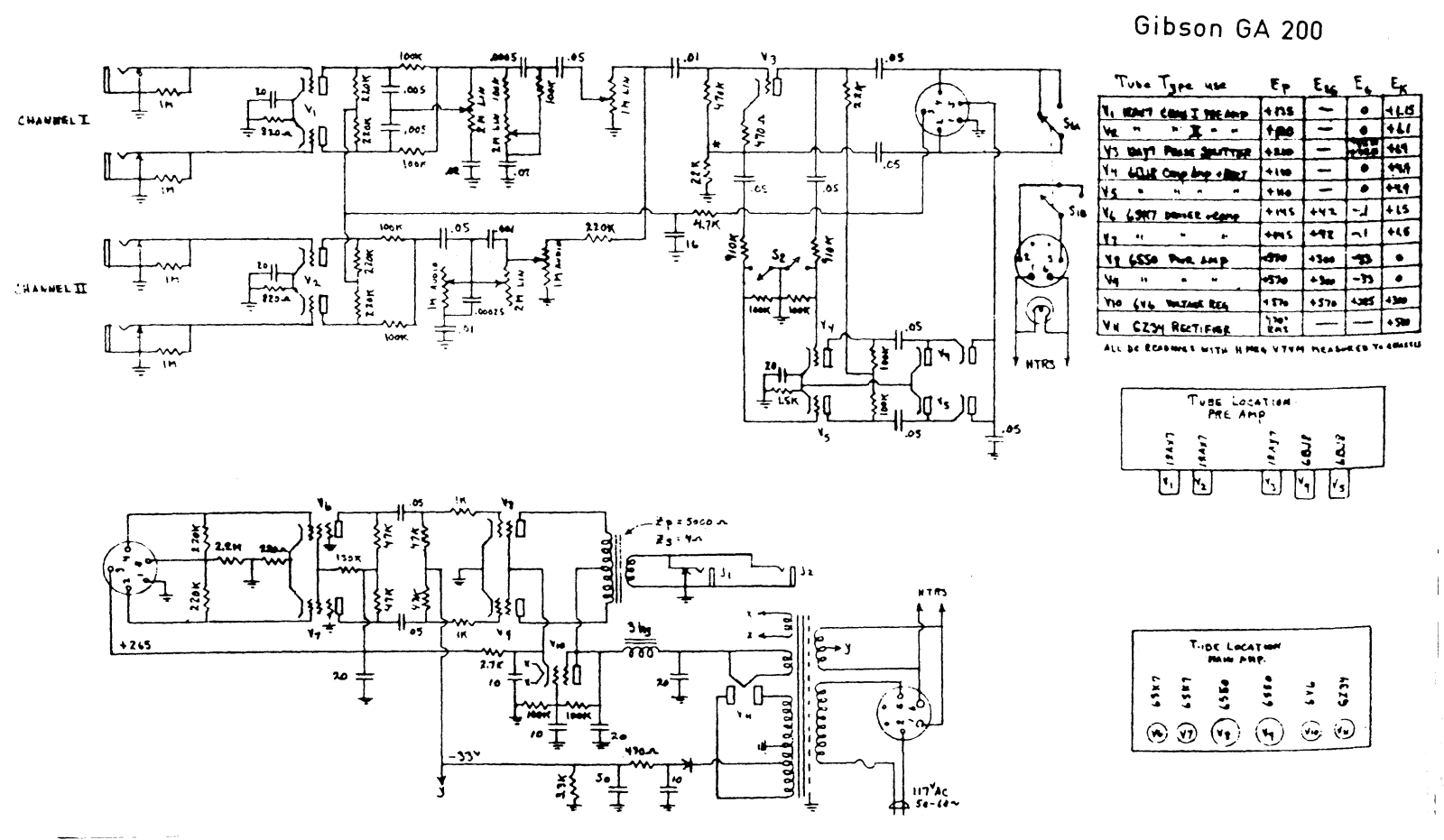 Gibson ga200 schematic