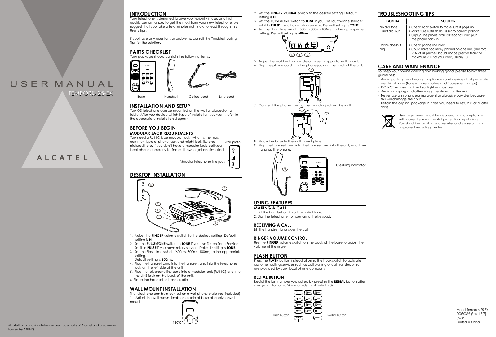 Alcatel-Lucent TEMPORIS 25 User Manual