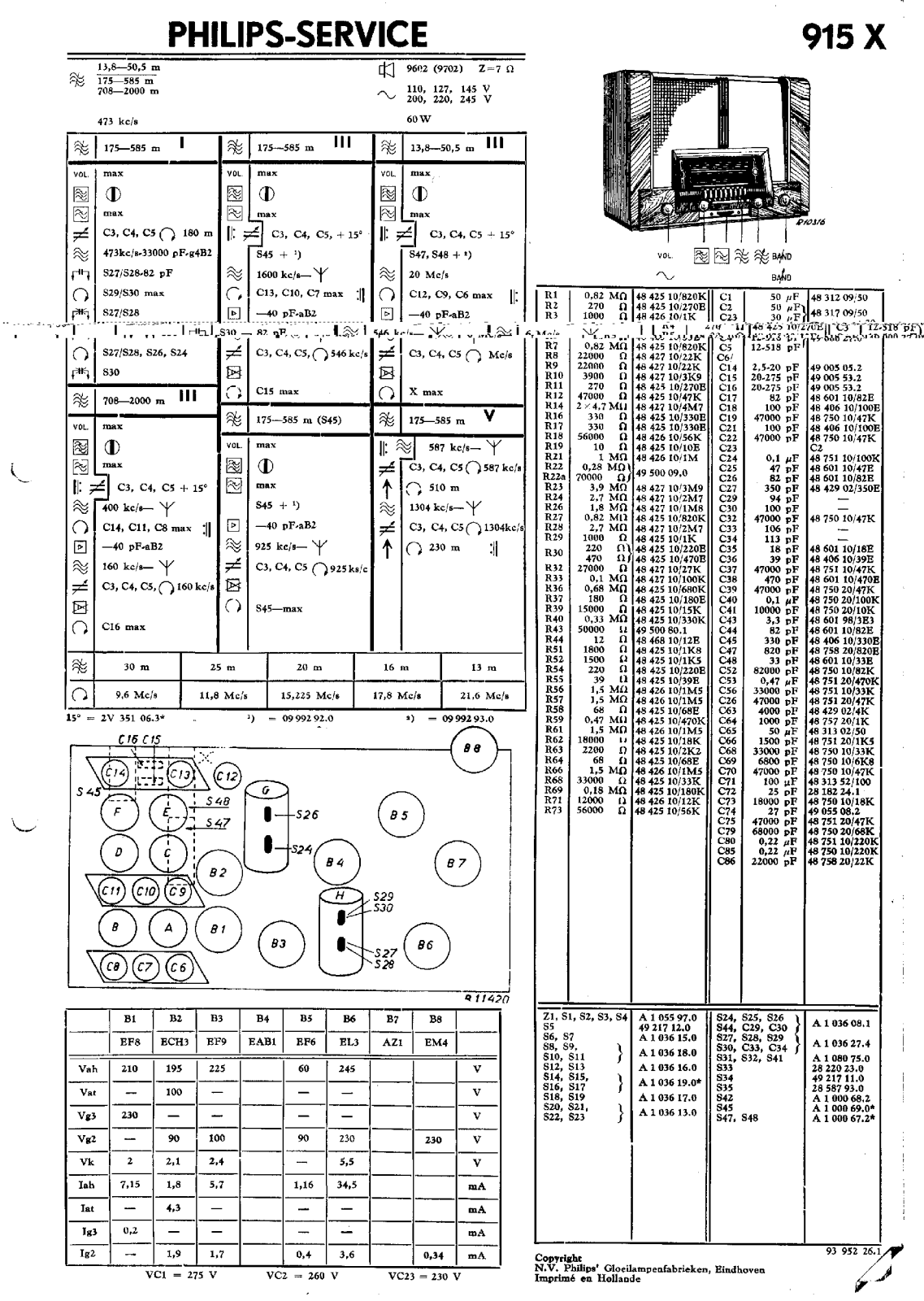 Philips 915-X Service Manual