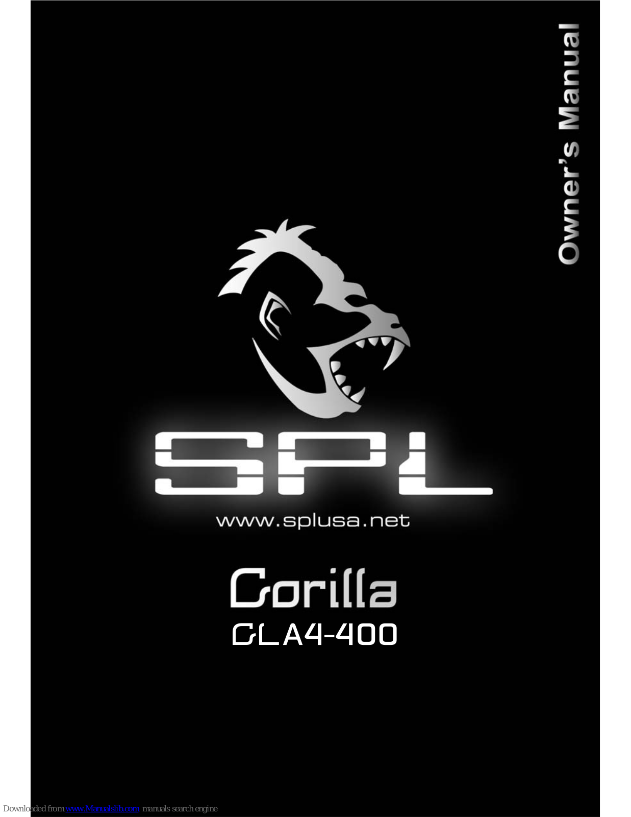 SPL Gorilla GLA4-400 Owner's Manual