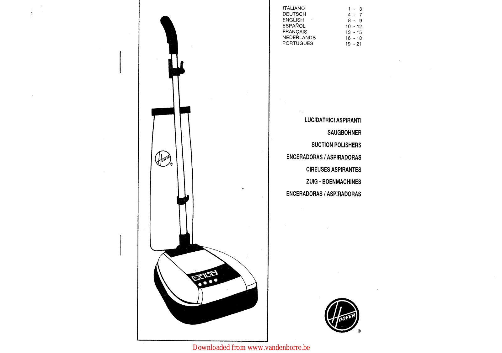 HOOVER F 3870 User Manual