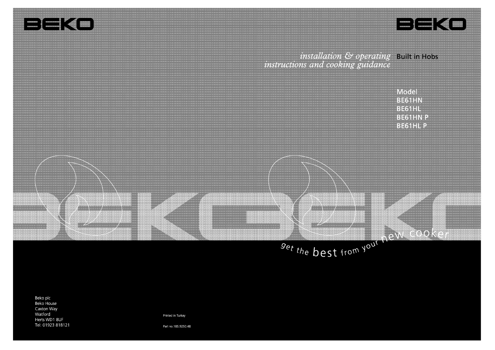 Beko BE61HL, BE61HN User Manual