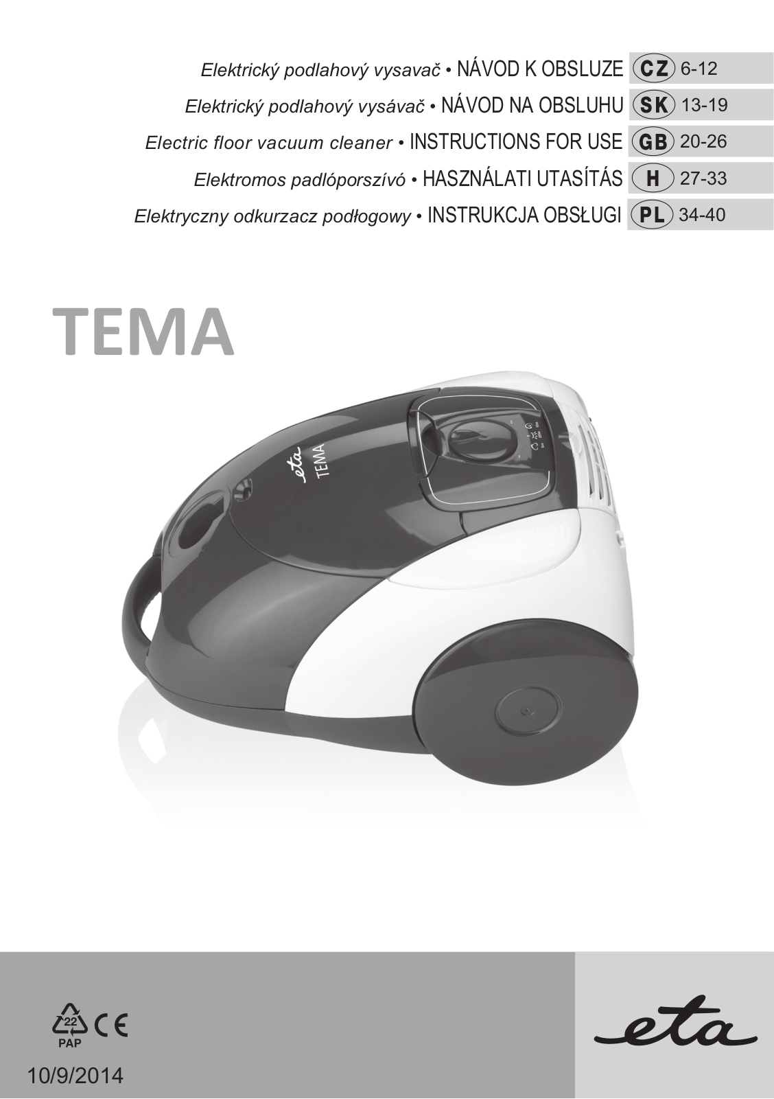 ETA Tema User Manual