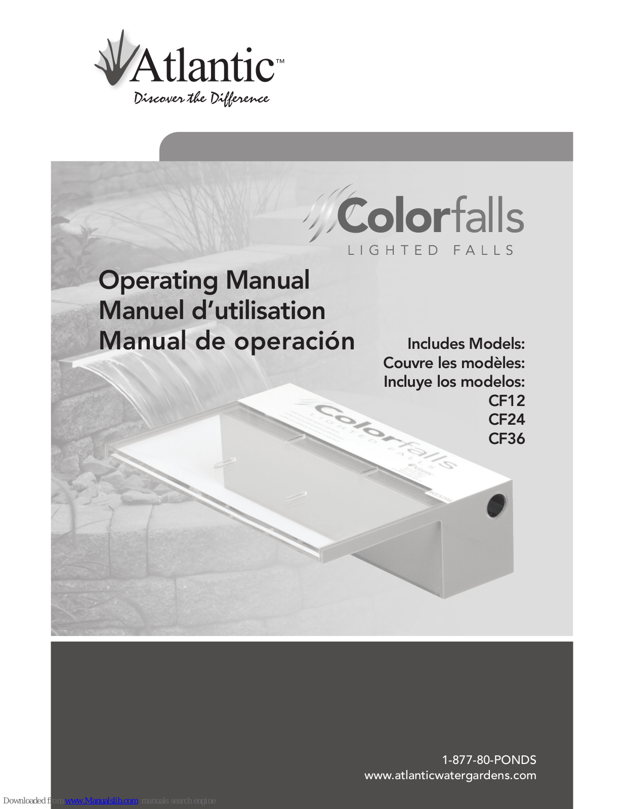 Atlantic ColoFalls CF12, ColoFalls CF24, ColoFalls CF36 Operation Manual