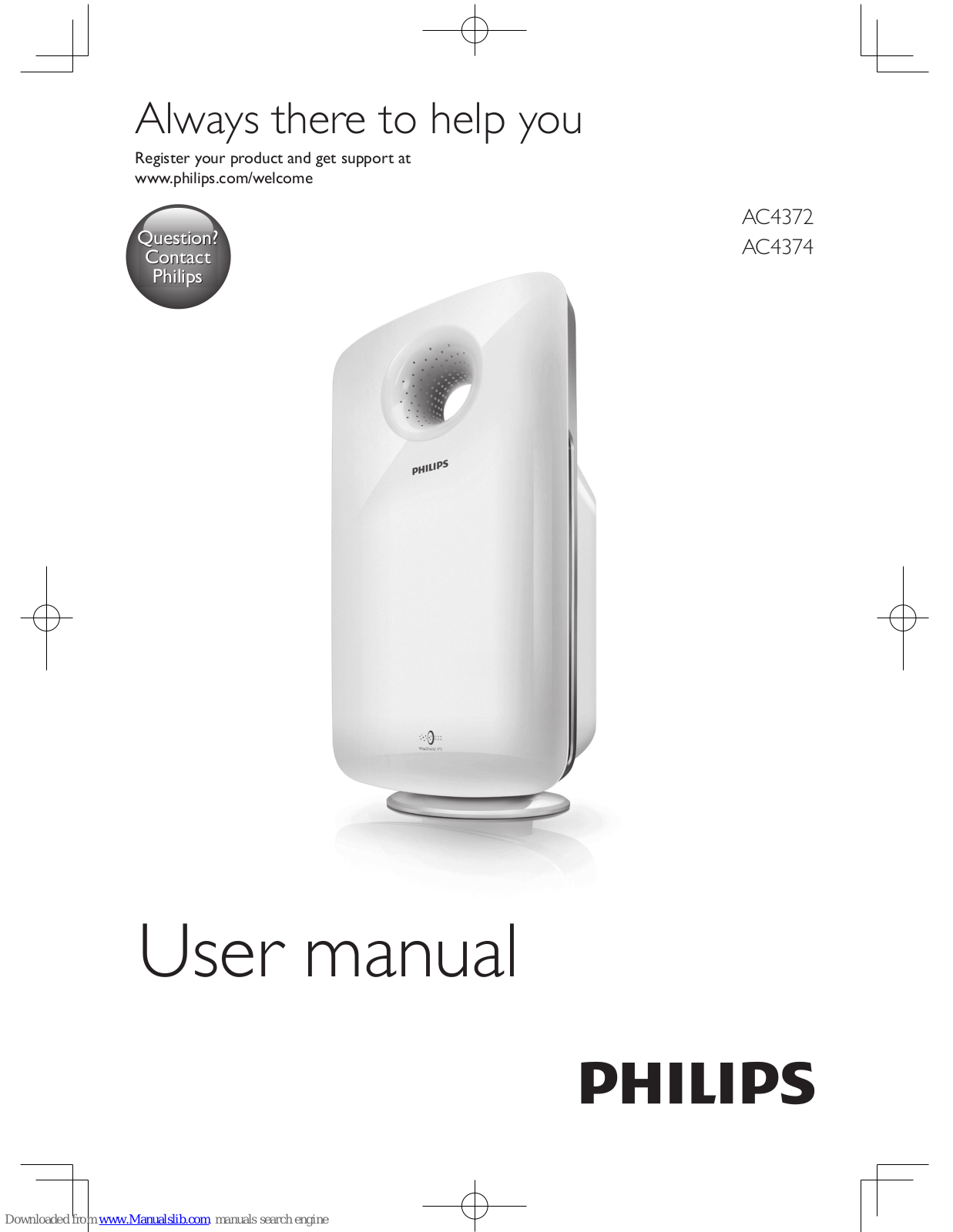 Philips AC4372, AC4374 User Manual