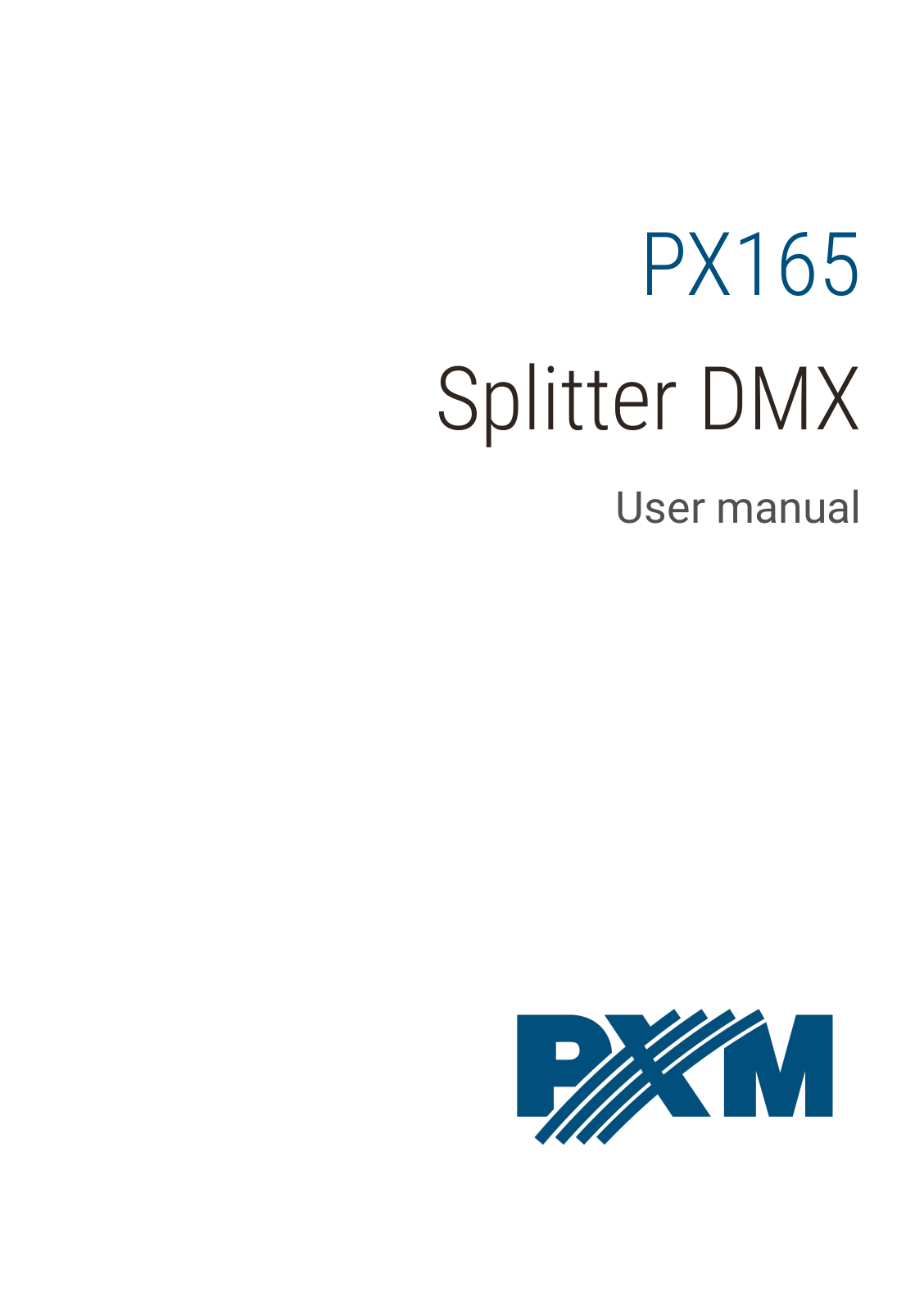 PXM PX165 User Manual