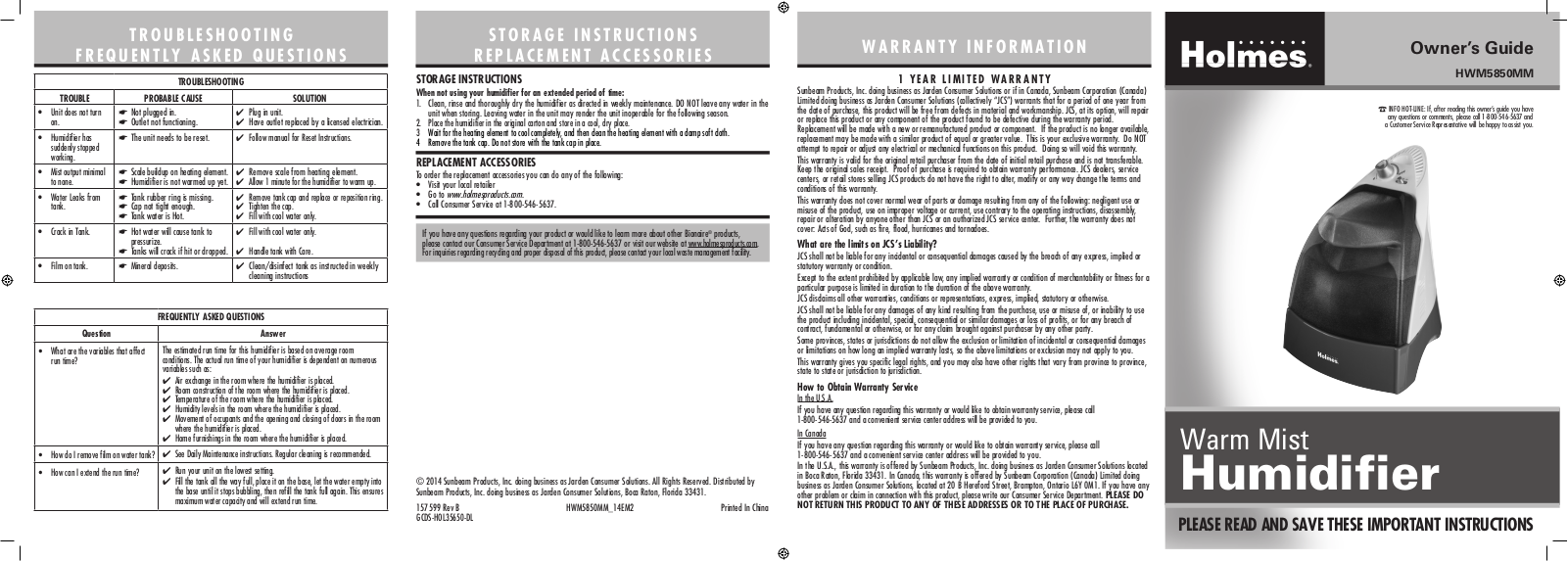 Holmes HWM5850MM User Manual